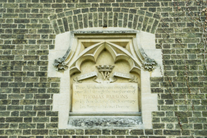 Thomas Parsons Clock Tower - Almshouses Plaque